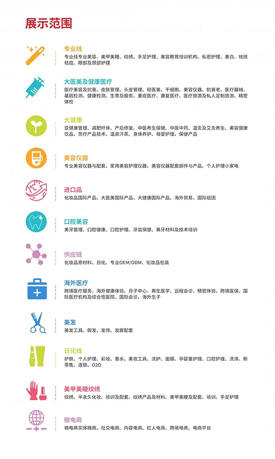 濟(jì)南國際美業(yè)博覽會(huì)展示范圍 濟(jì)南國際美業(yè)博覽會(huì)展示范圍